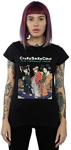 Absolute Cult TLC Women's Crazy Sexy Cool World Tour T-Shirt Black